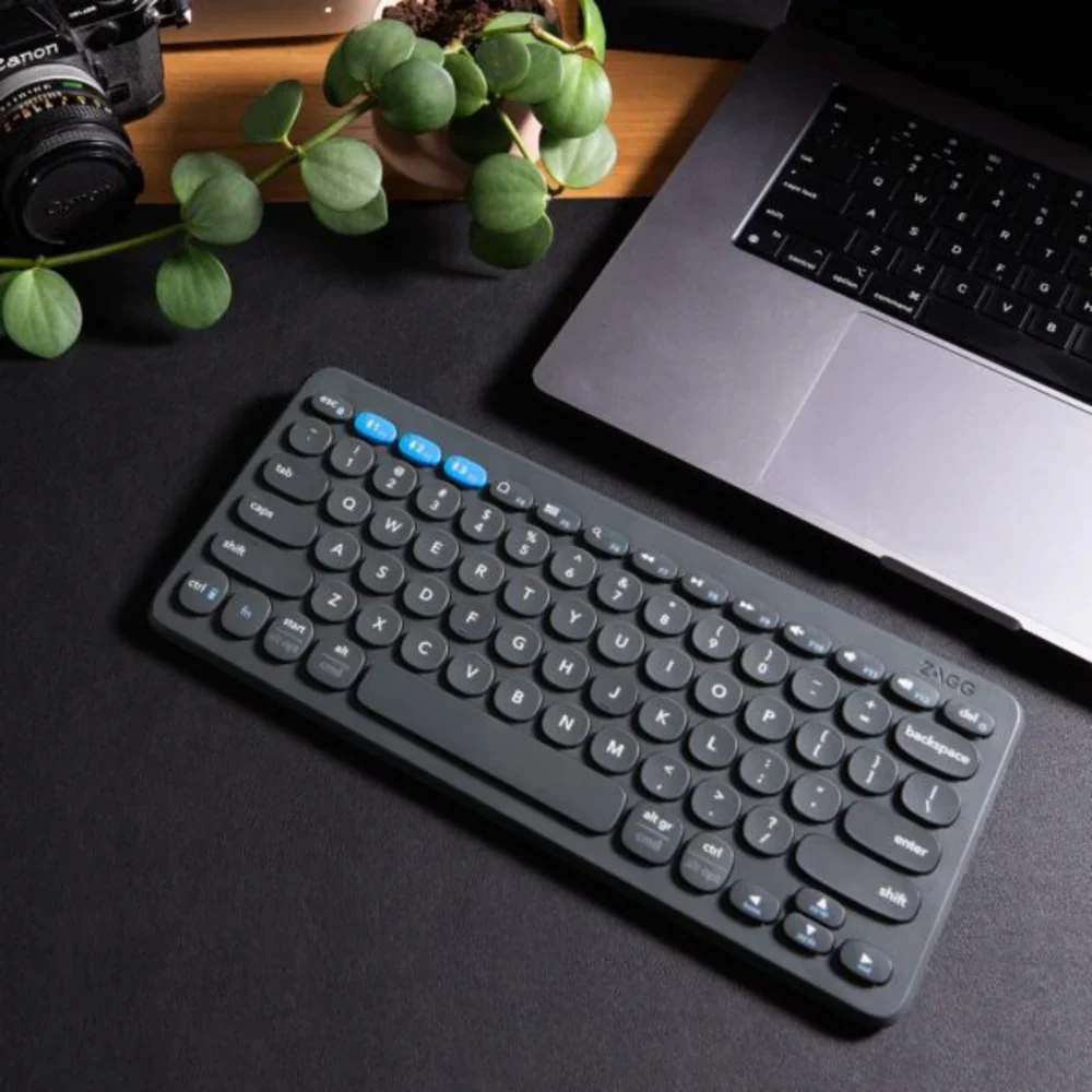 Teclado de Escritorio ZAGG de 12 de carga inalámbrica - Negro - Image 9
